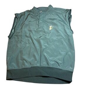 Zero Restriction Vest Mens Small Green Golf  Lightweight VTG "G" Logo Glenmoor